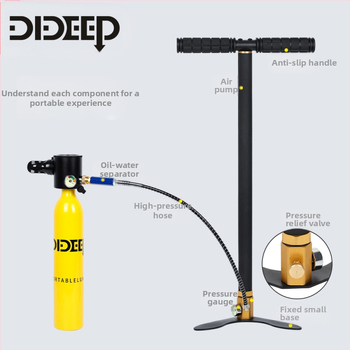DIDEEP nerūdijančio plieno aukšto slėgio siurblys 30MPA 4500psi 40MPA 6000psi trijų pakopų rankinis