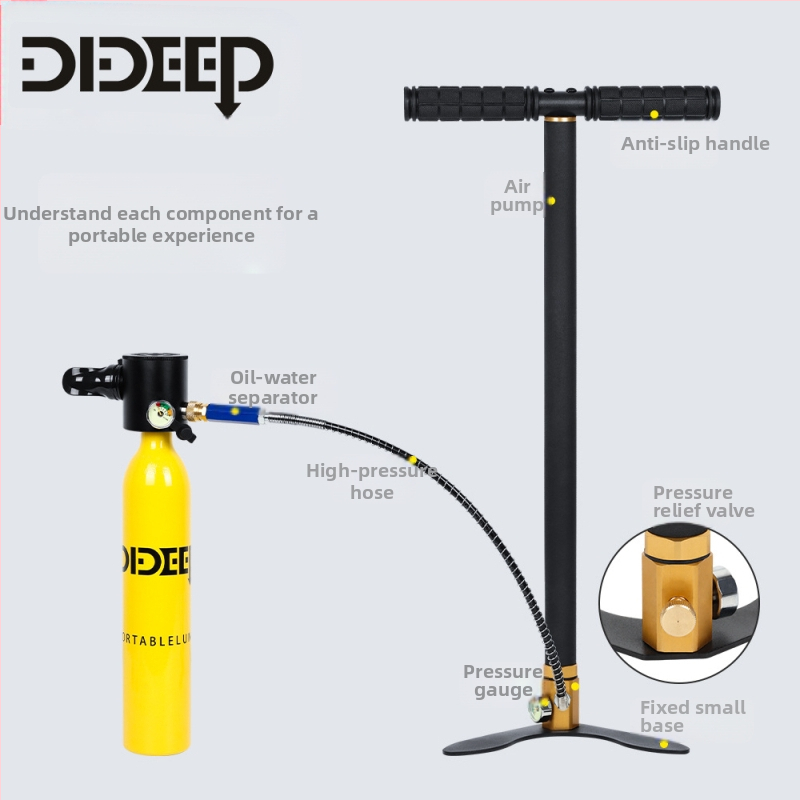 DIDEEP помпа за високо налягане от неръждаема стомана 30MPA 4500psi 40MPA 6000psi тристепенна ръчна