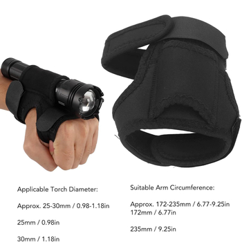 Tarpvalstybinis karšto išpardavimo universalus nardymo medžiagos sutirštintas žibintuvėlio pirštinės laisvų rankų įranga, reguliuojamas apyrankės apšvietimas