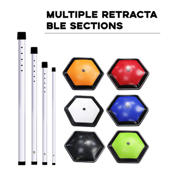 Βάση στήριξης τσάντας γκολφ 4 τμημάτων, αναδιπλούμενη βάση στήριξης τσάντας γκολφ που προστατεύει το καλάμι στήριξης της τσάντας γκολφ για να αποτρέψει την παραμόρφωση της τσάντας γκολφ