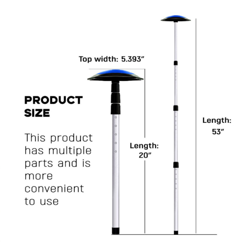 Golfikoti tugi 4-osaline sissetõmmatav tugi Golfikoti kronstein kaitseb golfikoti tugivarda, et vältida golfikoti deformeerumist