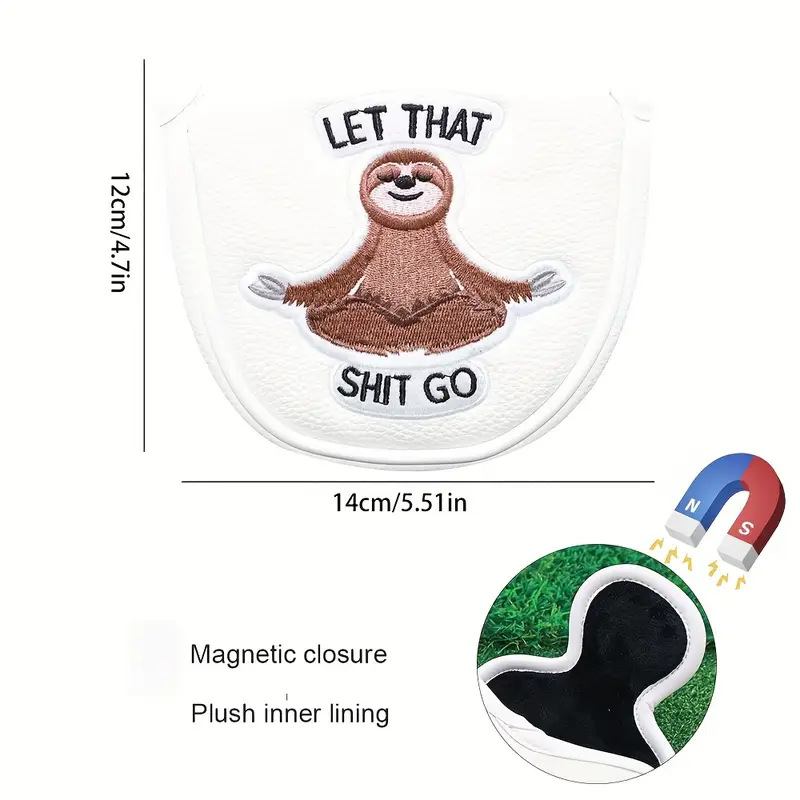 Uus golfikepi katte putteri kate, tipptasemel PU, peen koala mustriga tikitud magnetiga sulgemine, piiriülene kuum müük