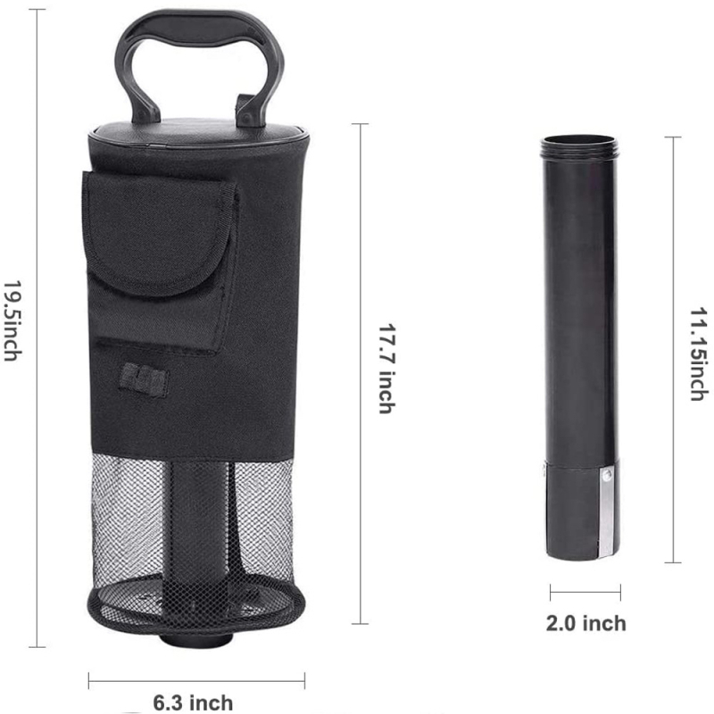 Golfivõrgu koti pallikorvi ülemine ja alumine osa on kergesti lahtivõetav, golfipalli korvi suur maht, mahutab 70 palli.