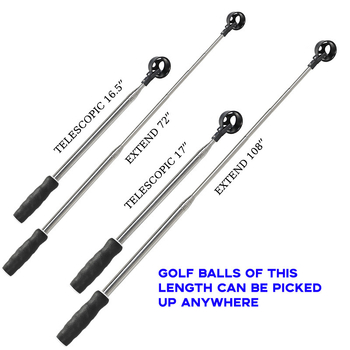 Φορητό γκολφ ψαρά δωρεάν τηλεσκοπικό αλιευτικό κλαμπ από ανοξείδωτο χάλυβα, συλλέκτης σφαιρών για μεγάλες αποστάσεις