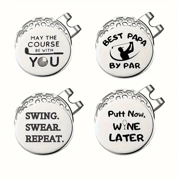 Νέα αξεσουάρ γκολφ για δημιουργική σήμανση θέσης μπάλας μεταλλική σήμανση μπάλας σήμανση γράμματος μαγνητικό κλιπ καπέλου