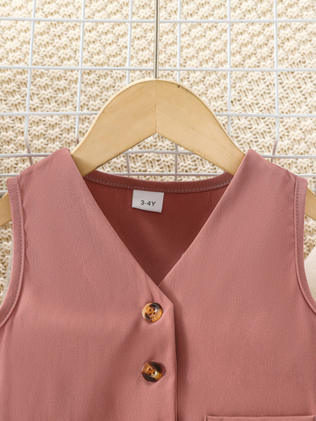 Εργοστάσιο χονδρικής υψηλής ποιότητας μικρό άρωμα ιδιοσυγκρασίας ροζ κόκκινο κοστούμι γιλέκο παντελόνι ψηλό κολάρο πουκάμισο κάτω τρία κομμάτια κοστούμι μόδας