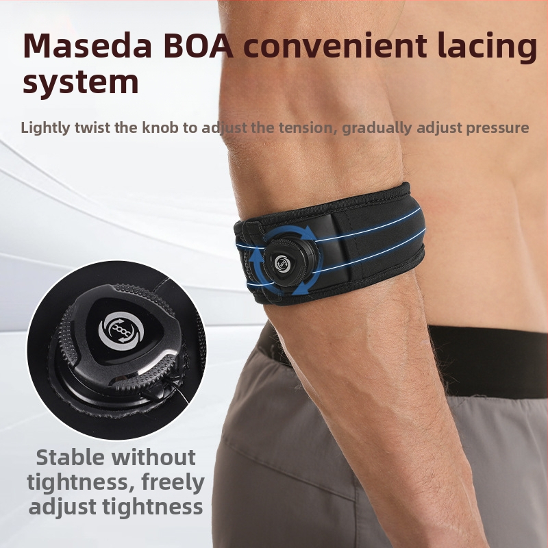 Maxida Knob Elbow Preservation Αγκώνας Πίεσης Ρυθμιζόμενο Ελαστικό Ενσωματωμένο Μαξιλάρι Σιλικόνης για Μπέιζμπολ, Μπάντμιντον