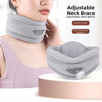 Naujas kaklo įtvaras, biuro į priekį pakreipiamas, apsaugantis nuo lenkimo, kvėpuojantis buitinis kaklo įtvaras, reguliuojamas atraminis kaklo įtvaras