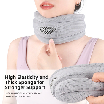 Naujas kaklo įtvaras, biuro į priekį pakreipiamas, apsaugantis nuo lenkimo, kvėpuojantis buitinis kaklo įtvaras, reguliuojamas atraminis kaklo įtvaras