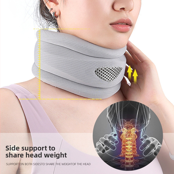 Naujas kaklo įtvaras, biuro į priekį pakreipiamas, apsaugantis nuo lenkimo, kvėpuojantis buitinis kaklo įtvaras, reguliuojamas atraminis kaklo įtvaras