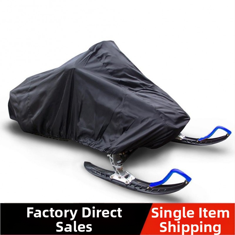 Piiriülene õues kasutatav mootorsaanikate, veekindel ja tolmukindel haagise kelgukate, UV-kindel talvine mootorrattakate