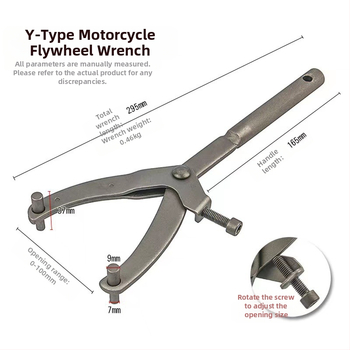 Y-tüüpi mootorratta ja tõukeratta hooratta klambri mutrivõti, rihm, Puli ketta magneto siduri lahtivõtmise ja kokkupaneku kinnitustööriist