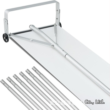 Gamykloje tiekiamas 20 pėdų 30 pėdų aukštos kokybės aliuminio stogo sniego grandymo sniego grėblys stogo sniego valymo įrankis, kostiumas