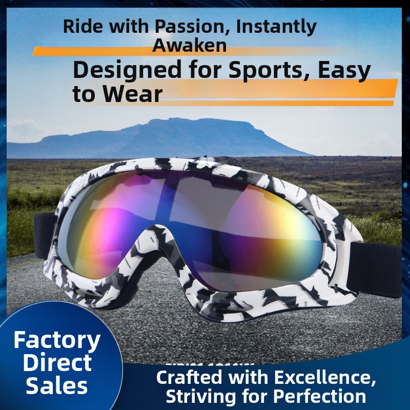 Mägironimissuusaprillid meestele ja naistele, ühekihilised suusaprillid, kaetud UV-kaitsega mootorrattaprillid, kohandatavad