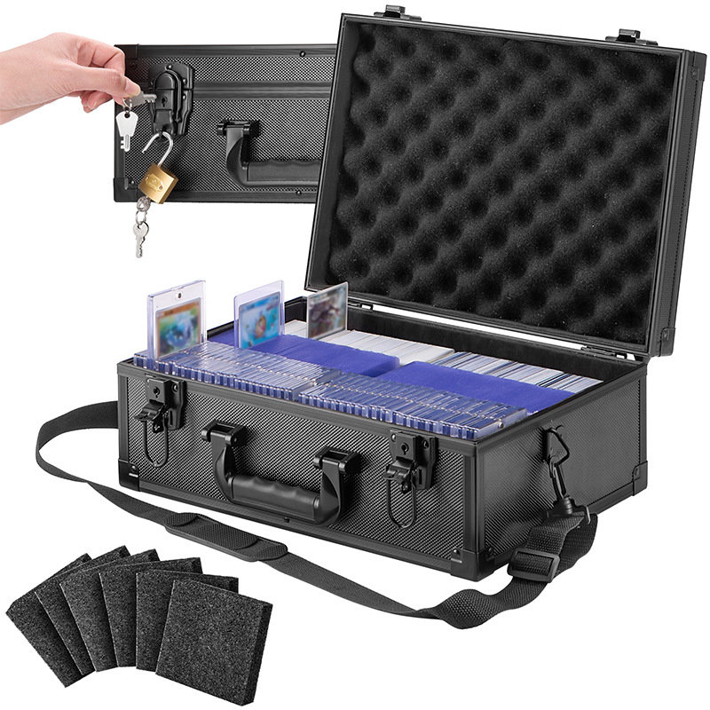 Nauja žvaigždžių kortelių kolekcijos dėžutė su rakto spyna, nešiojama 35 taškų magiškų kortelių laikymo dėžutė, aliuminio dėžutė, tokio pat stiliaus kaip „Amazon“