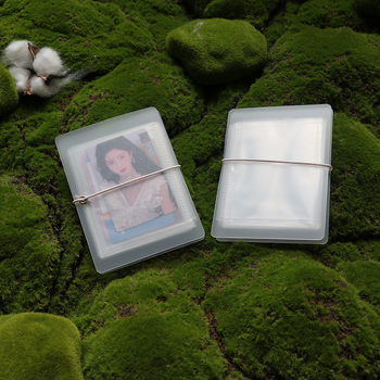 Трансграничен 12-Grids 15-Grids преносим телескопичен сгъваем прозрачен албум за карти Polaroid 3-инчов албум за съхранение на снимки