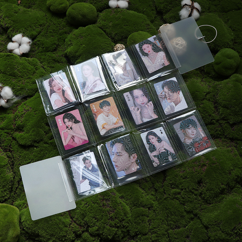 Трансграничен 12-Grids 15-Grids преносим телескопичен сгъваем прозрачен албум за карти Polaroid 3-инчов албум за съхранение на снимки