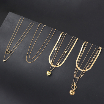 Κολιέ με αλυσίδα και κόκαλα φιδιού σε διασυνοριακό στυλ Hot Love, γυναικεία μόδα, υψηλής ποιότητας κολιέ μόδας, 10 αξεσουάρ