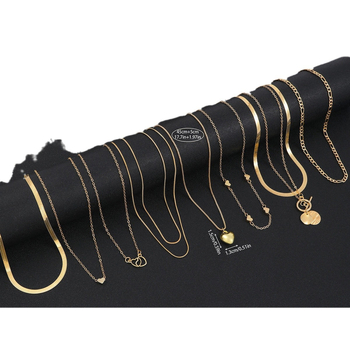 Κολιέ με αλυσίδα και κόκαλα φιδιού σε διασυνοριακό στυλ Hot Love, γυναικεία μόδα, υψηλής ποιότητας κολιέ μόδας, 10 αξεσουάρ