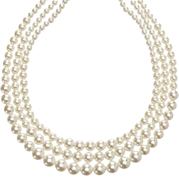 Amazoni enimmüüdud temperamentne naiste kerge luksuslik kolmekihiline pärlmutterkaelakee kunstpärlitega kihiline kaelakee hulgimüük