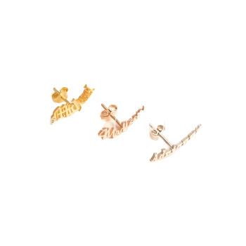 Európai és amerikai népszerű fülbevalók 925-ös ezüstből, női barkácsoláshoz készült angol betűs fülbevalók, fejlett érzéki, niche jellegzetes fülbevalók, amelyek nem fakulnak ki.