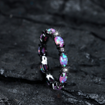 Piiriülene soov AliExpressis väliskaubandus mikroteemant ovaalne opaalsõrmus loominguline mood pendeldaja lihtne temperament