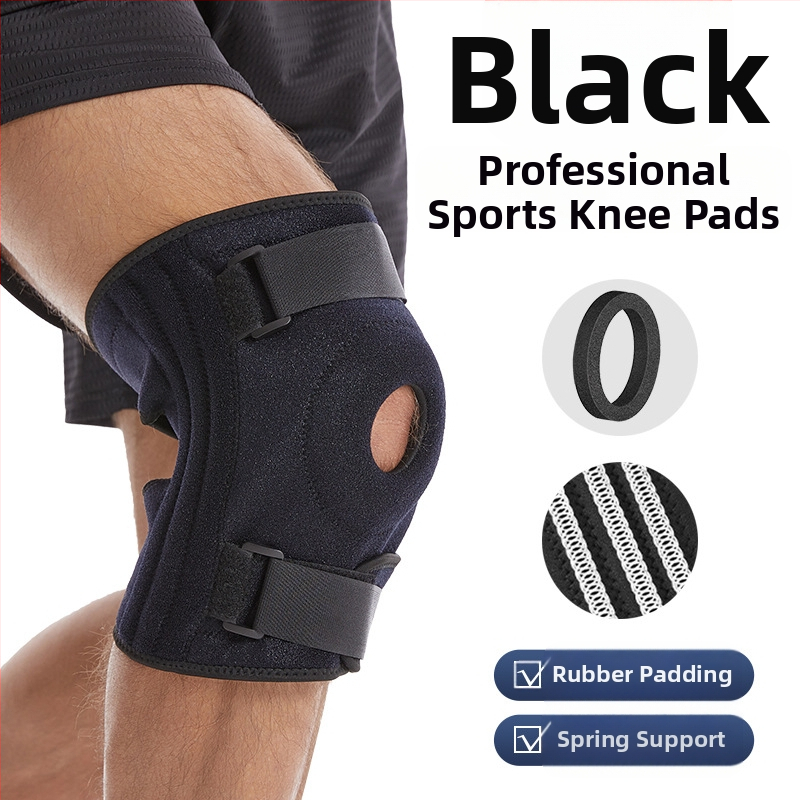 Amazon Plus Size Sport põlvekaitsme rihmaga kompressioon silikoonist vedruga reguleeritav mägironimise põlvekaitsme põlvekedra kaitsekate