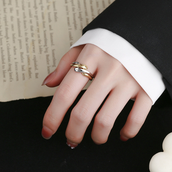 Δαχτυλίδι Omeisu ακανόνιστος κυματισμός νερού ins τυλιγμένος συνδυασμός δαχτυλιδιού ανοίγματος γεωμετρικός πανκ δαχτυλίδι εργοστάσιο χονδρικής