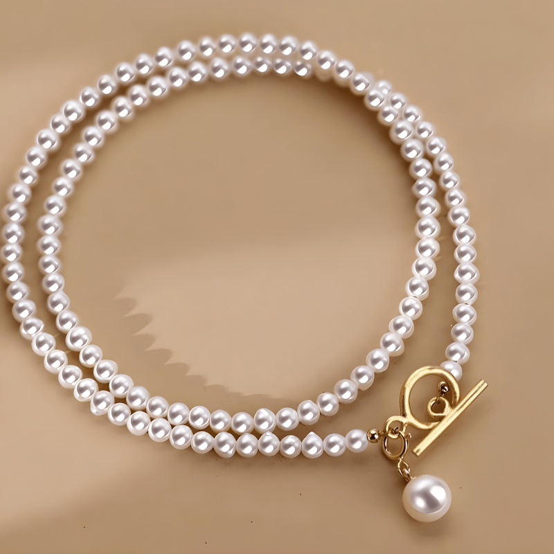 Hõbedane Bei Shijia universaalne luigekaelusega ümmargune kerge pärlmutterkaelakee naistele Meiya tipptasemel lihtne OT pandlaga rangluukett