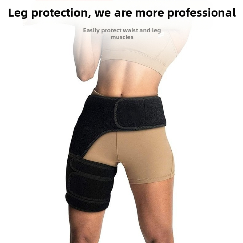 2024. gada karstā izpārdošana ar spiediena profesionālu riteņbraukšanas skriešanas pretmuskuļu treniņu gurnu un cirkšņu aizsardzībai vīriešu fitnesa vidukļa un kāju aizsardzībai