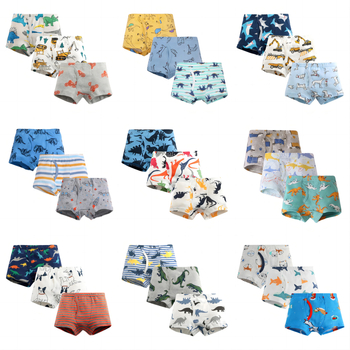 Atsitiktinės spalvos „Amazon“ berniukų apatiniai iš grynos medvilnės, europietiško ir amerikietiško stiliaus siūlų, mažo ir vidutinio dydžio vaikiški bokseriai su dinozaurų raštu kūdikiams.