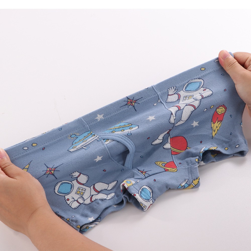 Atsitiktinės spalvos „Amazon“ berniukų apatiniai iš grynos medvilnės, europietiško ir amerikietiško stiliaus siūlų, mažo ir vidutinio dydžio vaikiški bokseriai su dinozaurų raštu kūdikiams.