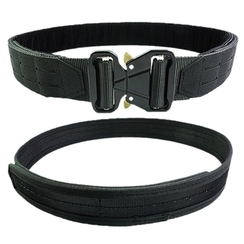 Multifunktsionaalne taktikaline vöö, õues kasutatav Molle vöö treeninguks ja tööks, kahekihiline vöö, sulamist kiirkinnitusega pandlaga vöö