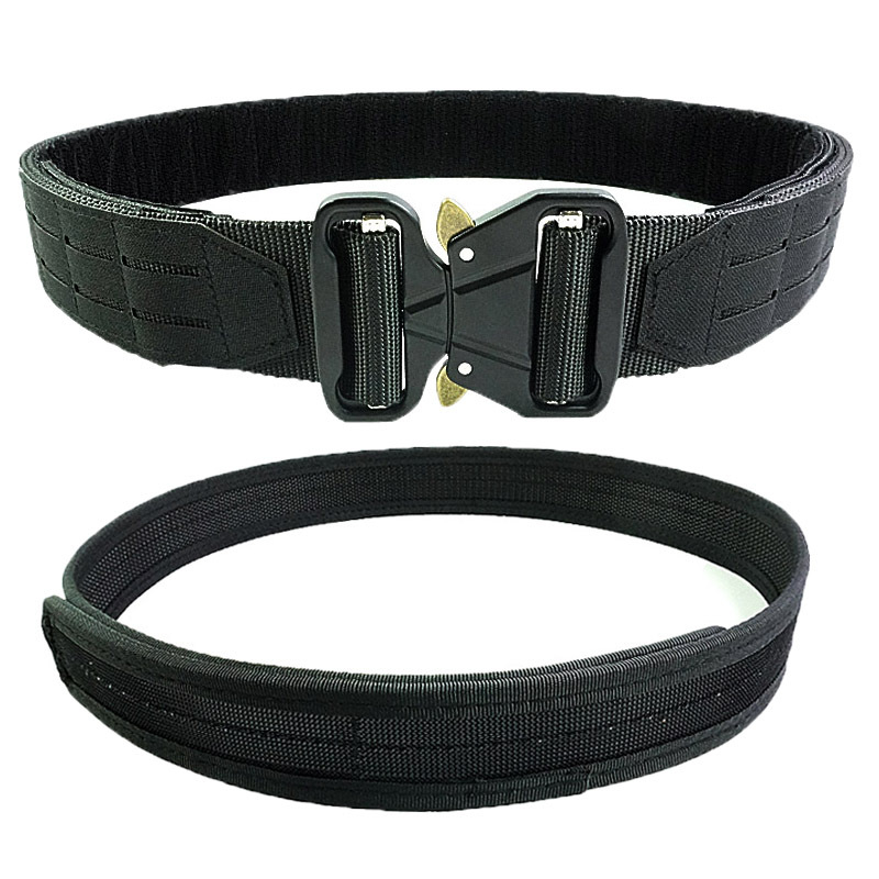 Multifunktsionaalne taktikaline vöö, õues kasutatav Molle vöö treeninguks ja tööks, kahekihiline vöö, sulamist kiirkinnitusega pandlaga vöö
