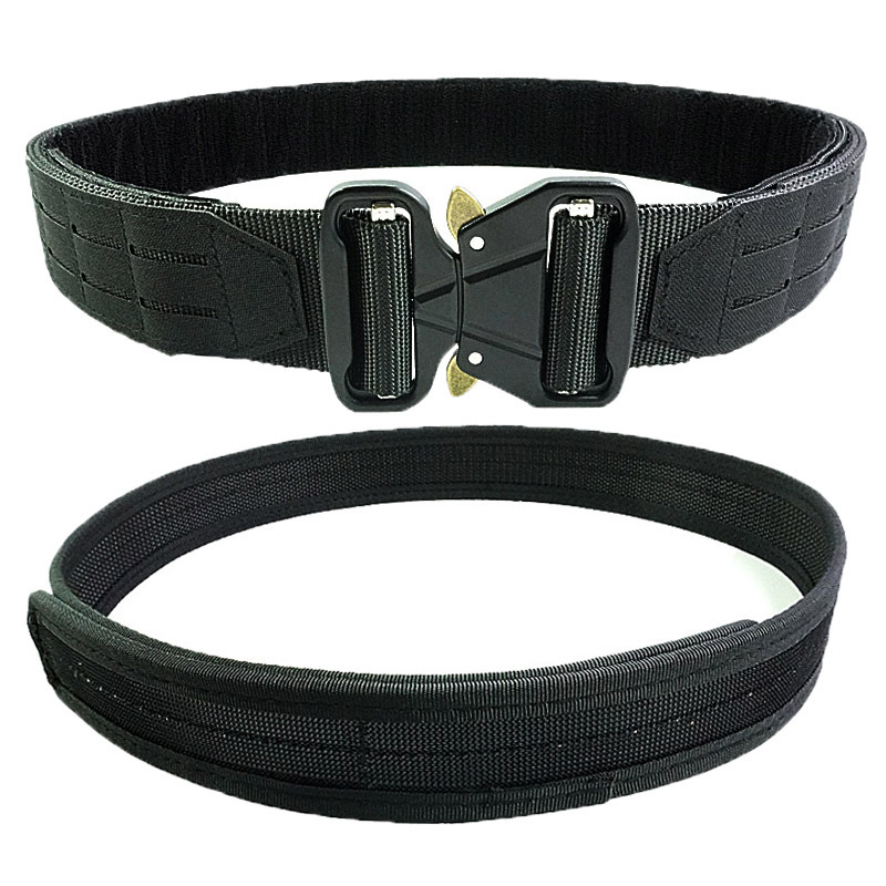 Multifunktsionaalne taktikaline vöö, õues kasutatav Molle vöö treeninguks ja tööks, kahekihiline vöö, sulamist kiirkinnitusega pandlaga vöö