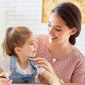 Κολιέ με σταυρό, επιπλατινωμένο ασήμι, Ημέρα της Μητέρας, κοσμήματα γενεθλίων, δώρο για γυναίκες, μαμά, κόρη, μπαμπάς, σύζυγος
