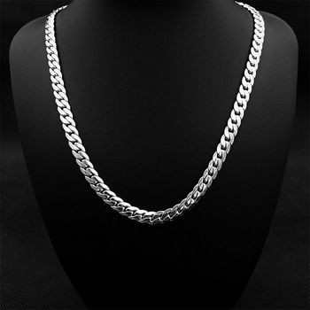 Ανδρικό Κολιέ Hip Hop Κουβανέζικο, Μοντέρνο, Εξειδικευμένο Σχεδιασμό, Ανάγλυφο Τιτάνιο Ατσάλι, Ανοξείδωτη Αλυσίδα Κλειδαριάς, Αλυσίδα Κολιέ, Γυναικεία Κοσμήματα Λαιμού