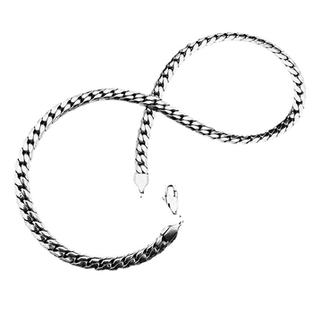 Ανδρικό Κολιέ Hip Hop Κουβανέζικο, Μοντέρνο, Εξειδικευμένο Σχεδιασμό, Ανάγλυφο Τιτάνιο Ατσάλι, Ανοξείδωτη Αλυσίδα Κλειδαριάς, Αλυσίδα Κολιέ, Γυναικεία Κοσμήματα Λαιμού