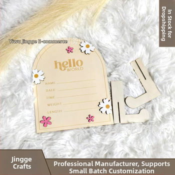 na zalihi HELLO world ružičasti cvijet s tratinčicom trodimenzionalni luk okvir za fotografije standardni nosač rekviziti za snimanje