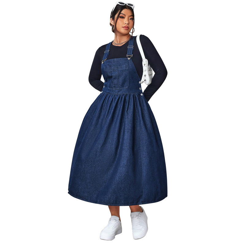 218637 piiriülene pluss-suuruses naisterõivaste AliExpressist Amazonist, Wish Independent Stationist, õhukese ja suure õlakuga seelikuga, hulgimüügist.