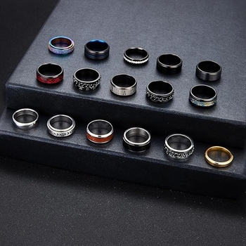 2024 εξωτερικό εμπόριο διασυνοριακό Amazon εκρήξεις κοσμήματα τιτανίου χάλυβα δαχτυλίδι Ευρώπη και Ηνωμένες Πολιτείες μόδα κατασκευαστές κοσμημάτων από ανοξείδωτο χάλυβα χονδρικής