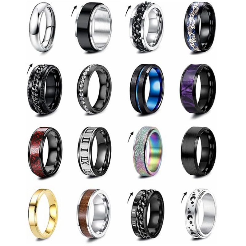 2024. aasta väliskaubanduse piiriülesed Amazoni plahvatused ehete titaanterasest rõngastega Euroopas ja Ameerika Ühendriikides moe roostevabast terasest ehete tootjate hulgimüügis