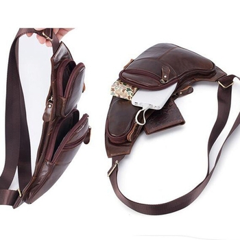 Kvaliteetne meeste ühe rinnaga seljakott reisimiseks vintage õlakott
