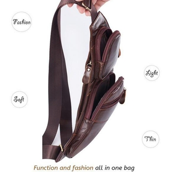 Kvaliteetne meeste ühe rinnaga seljakott reisimiseks vintage õlakott