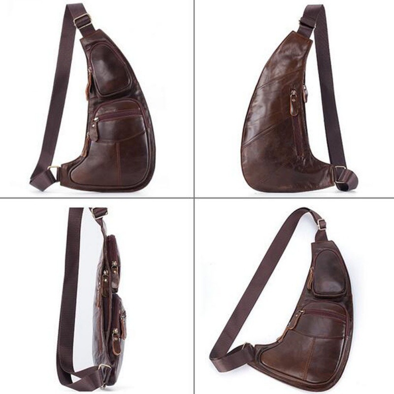 Kvaliteetne meeste ühe rinnaga seljakott reisimiseks vintage õlakott