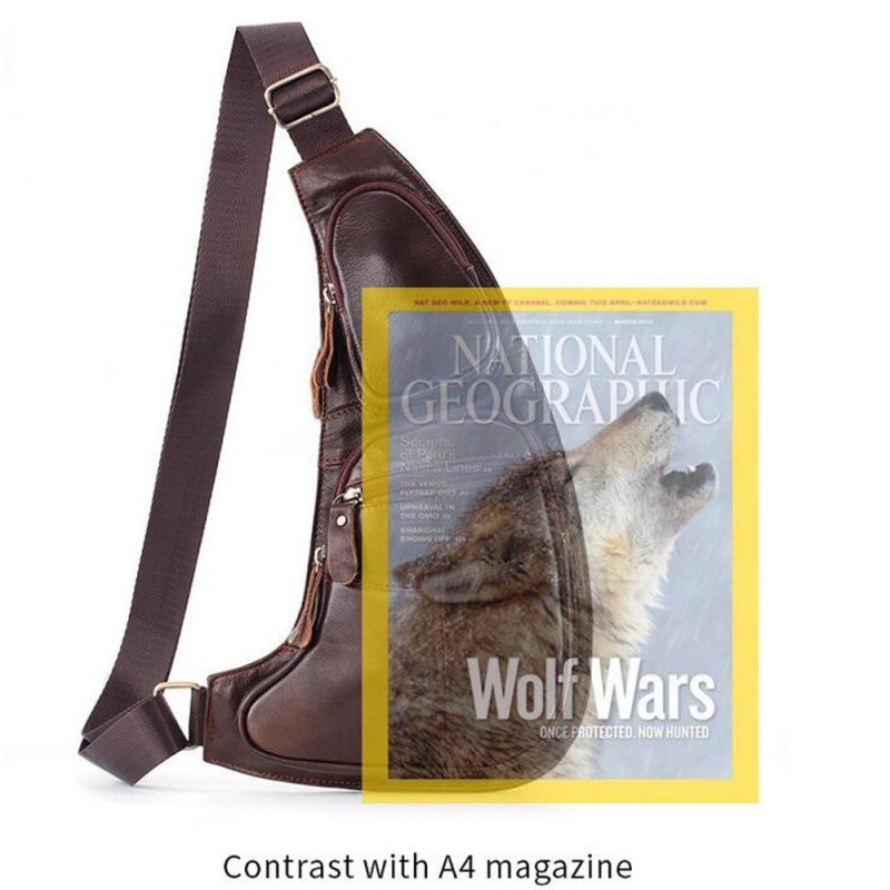 Kvaliteetne meeste ühe rinnaga seljakott reisimiseks vintage õlakott