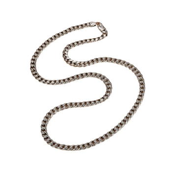 Ασημένιο κολιέ S925 με μοτίβο άγκυρας πλοίου και σγουρά χόρτα, από ασήμι 925, με μοτίβο κουβανέζικου μοτίβου, με διακριτικό Rock Street Pat, αλυσίδα κλείδας που απορροφά τα μάτια.