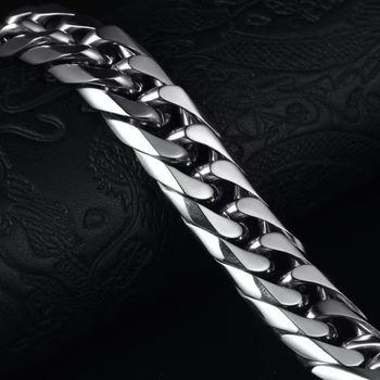 Αλυσίδα Κουβανέζικης Έξι Όψεων από Ανοξείδωτο Ατσάλι Διπλής Υφαντότητας, Έντονη Χοντρή Αλυσίδα, Μοντέρνο Ανδρικό Κολιέ Χιπ-Χοπ, Εξατομικευμένη Διασυνοριακή Ζωντανή Μετάδοση