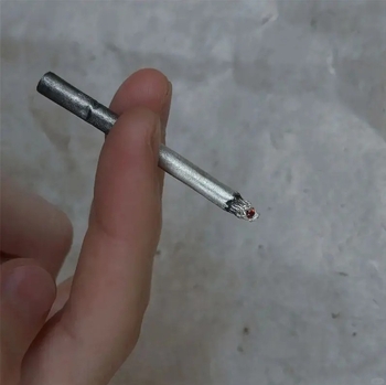 Εξατομικευμένο κολιέ με κρεμαστό κόσμημα τσιγάρου για άνδρες και γυναίκες, κολιέ μοναχικού τσιγάρου πανκ, δώρο αξεσουάρ κοσμημάτων χιπ χοπ