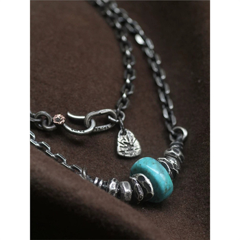 Rory Original Heart of the Mountains Αμερικάνικο Κολιέ Κλειδαριάς με Αλυσίδα Κλειδαριάς σε Ρετρό Στυλ Xizang